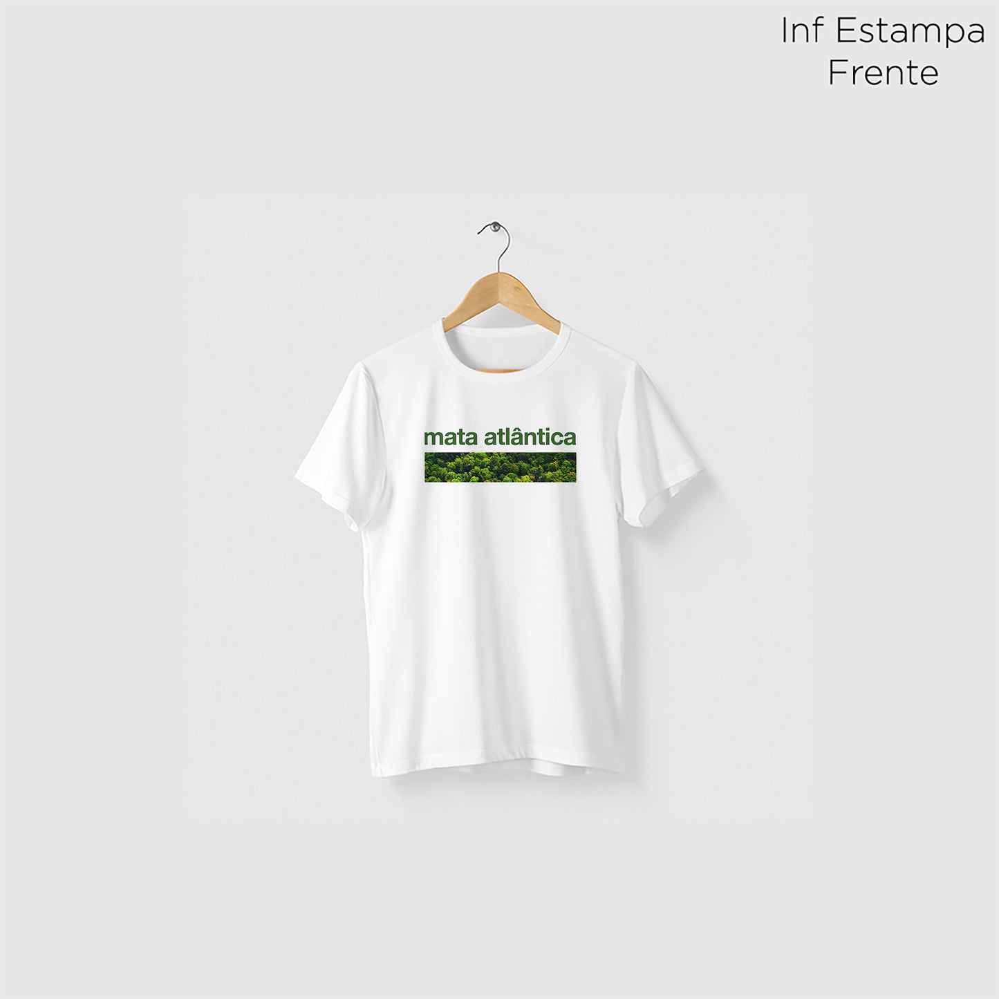 Camiseta Amazônia BIOMA MATA ATLÂNTICA – BRANCO - cód 2228