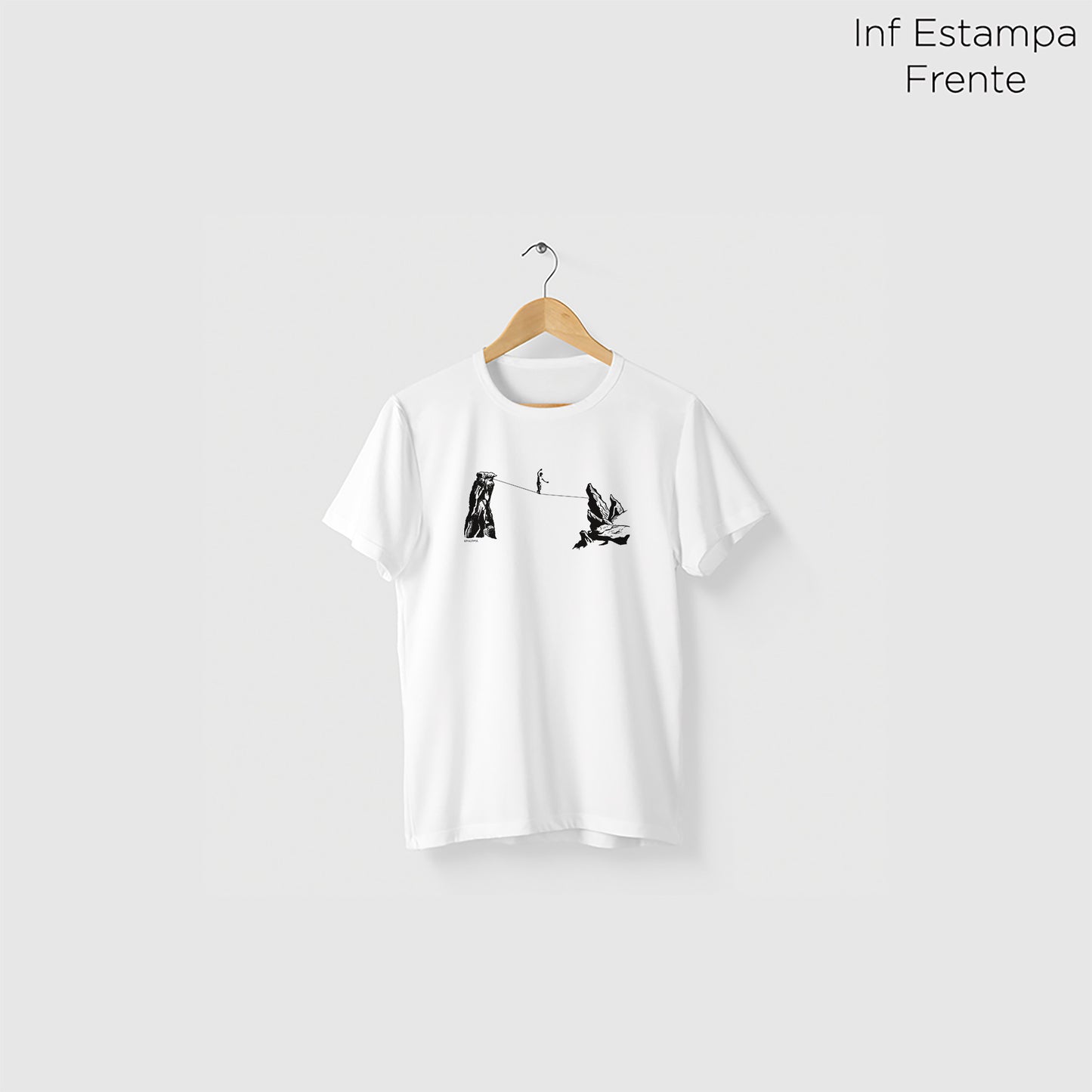 Camiseta Amazônia HIGHLINE - BRANCO - cód 2237