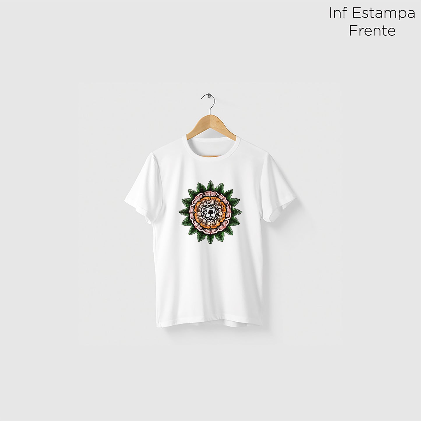 Camiseta Amazônia GEOMETRIA VIVA - BRANCO - cód 2238