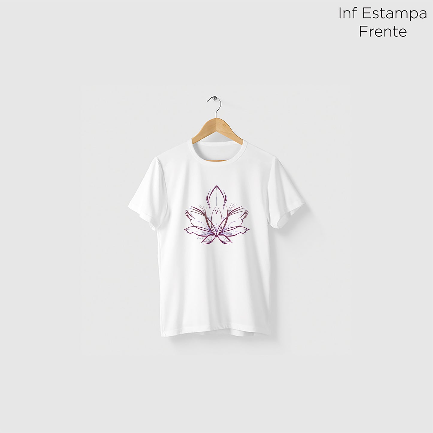 Camiseta Amazônia FLOR DE LUZ - BRANCO - cód 2259