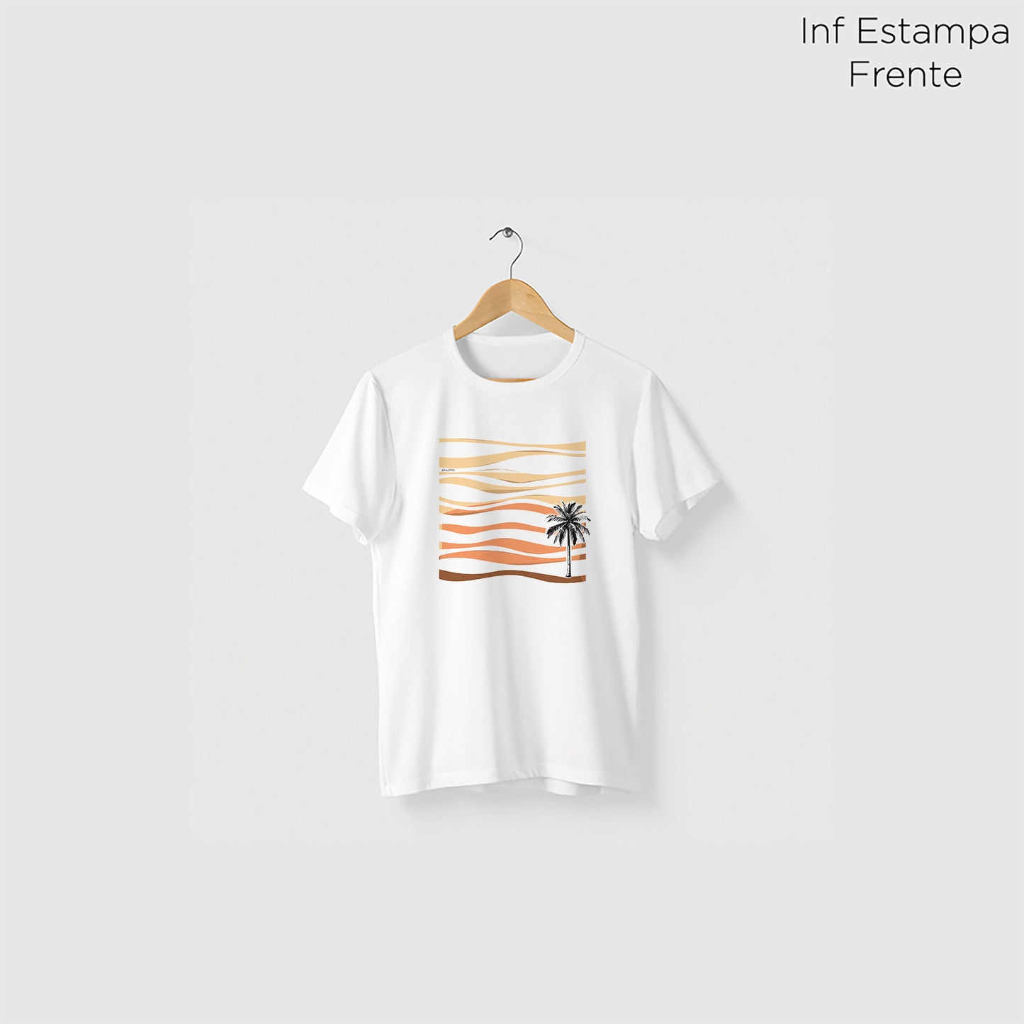 Camiseta Amazônia VENTO HORIZONTE - BRANCO - cód 2268