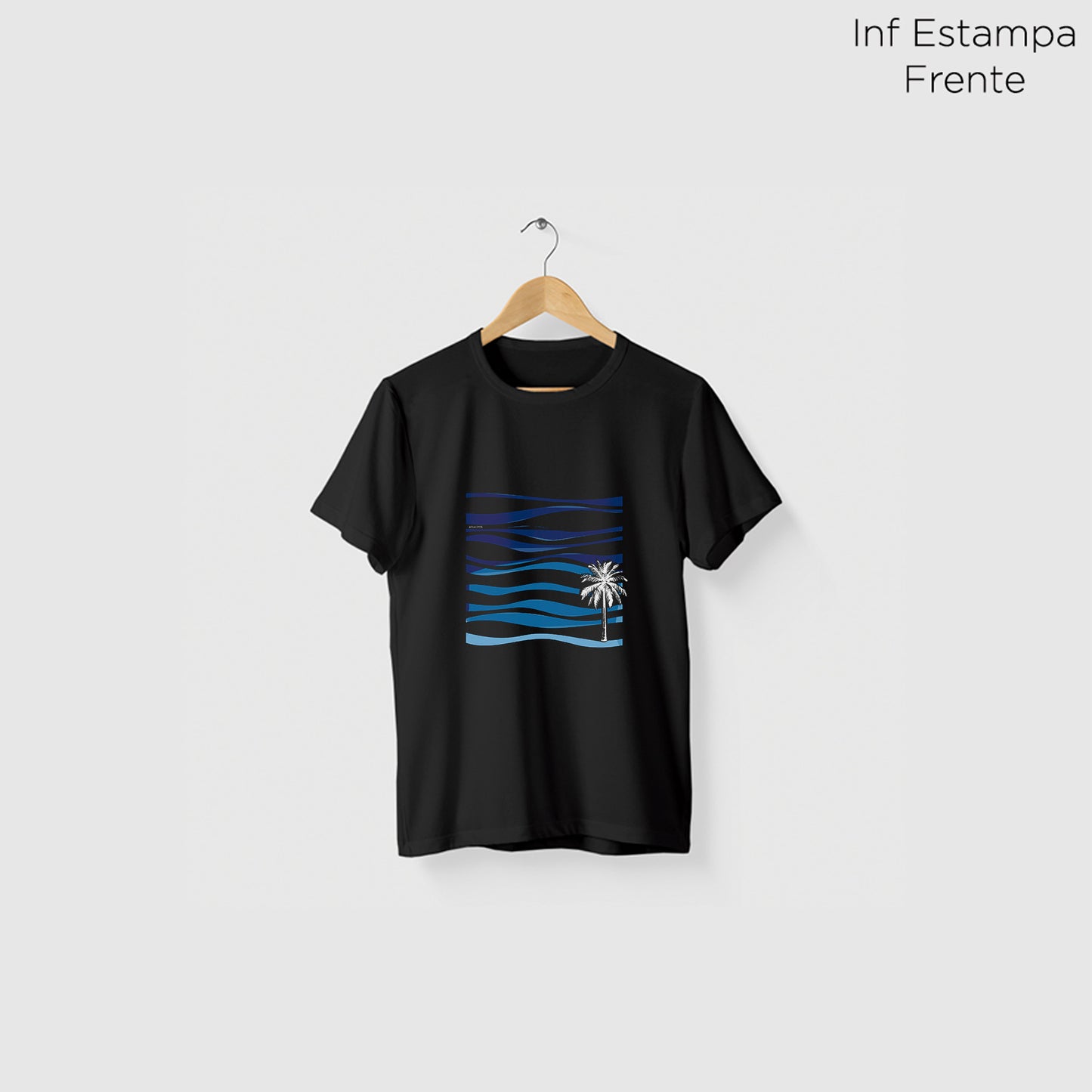 Camiseta Amazônia VENTO HORIZONTE - PRETO - cód 2268