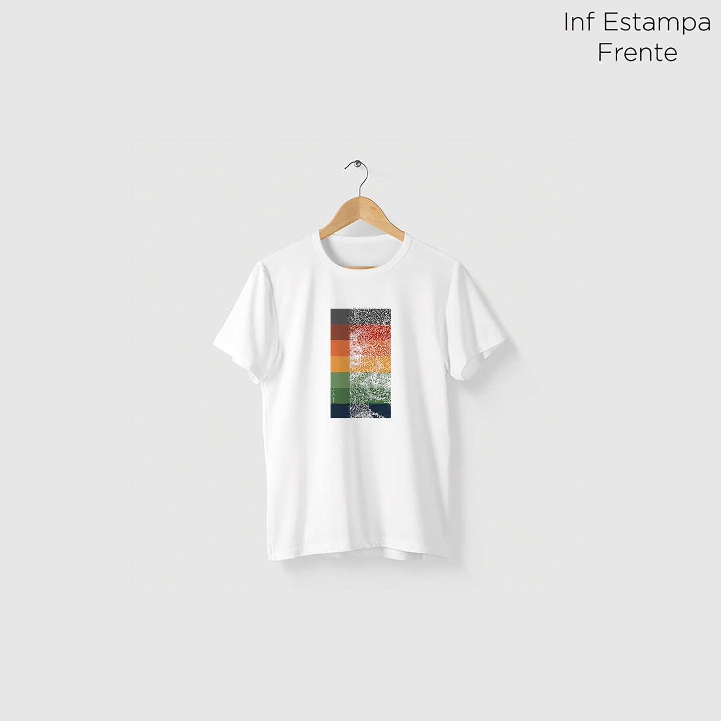 Camiseta Amazônia TOPOGRAFIA - BRANCO - cód 2275