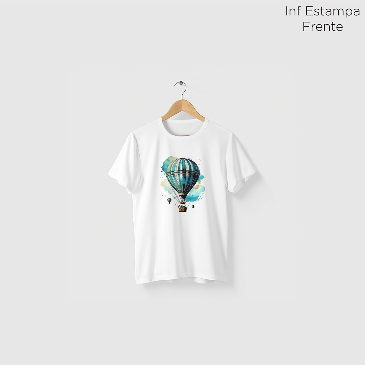 Camiseta Amazônia BALÃO - BRANCO - cód 2289