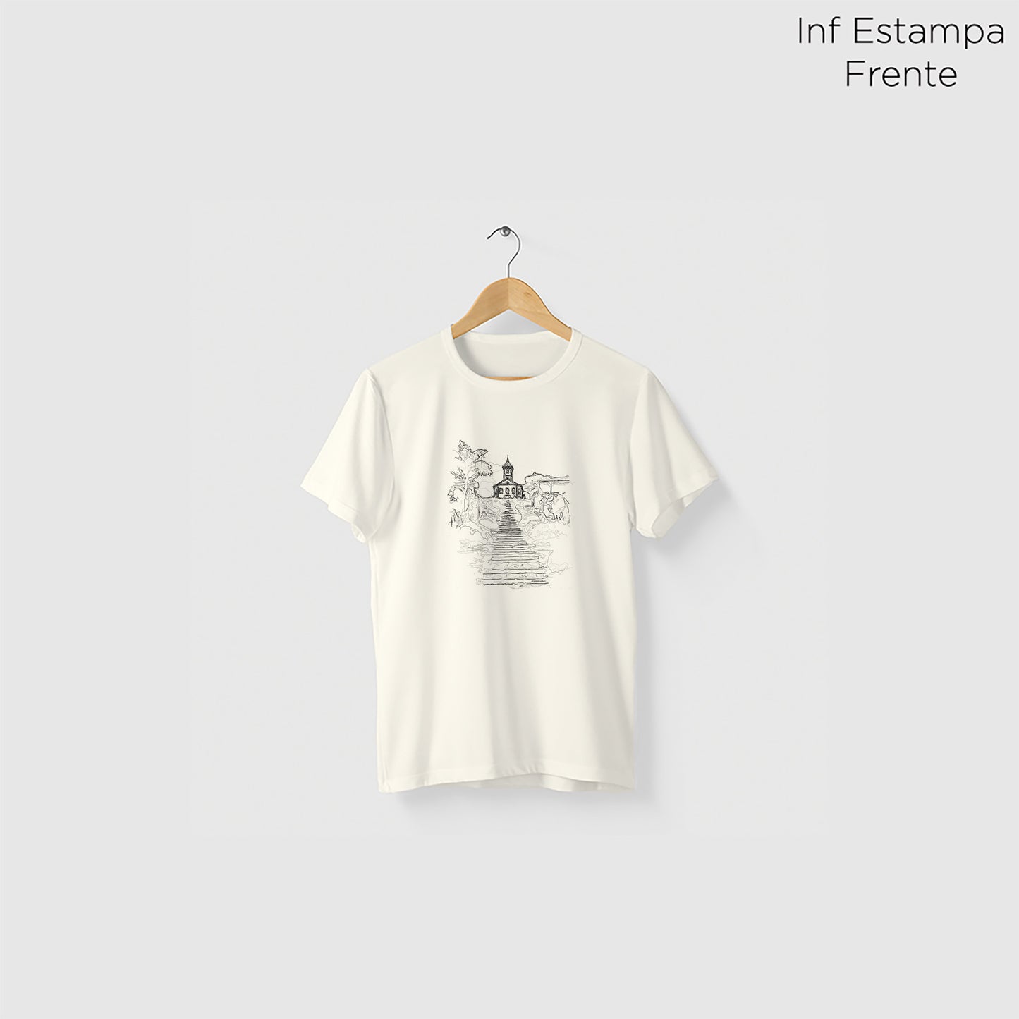 Camiseta Amazônia IGREJA DO SERRO - OFF WHITE - cód 2354