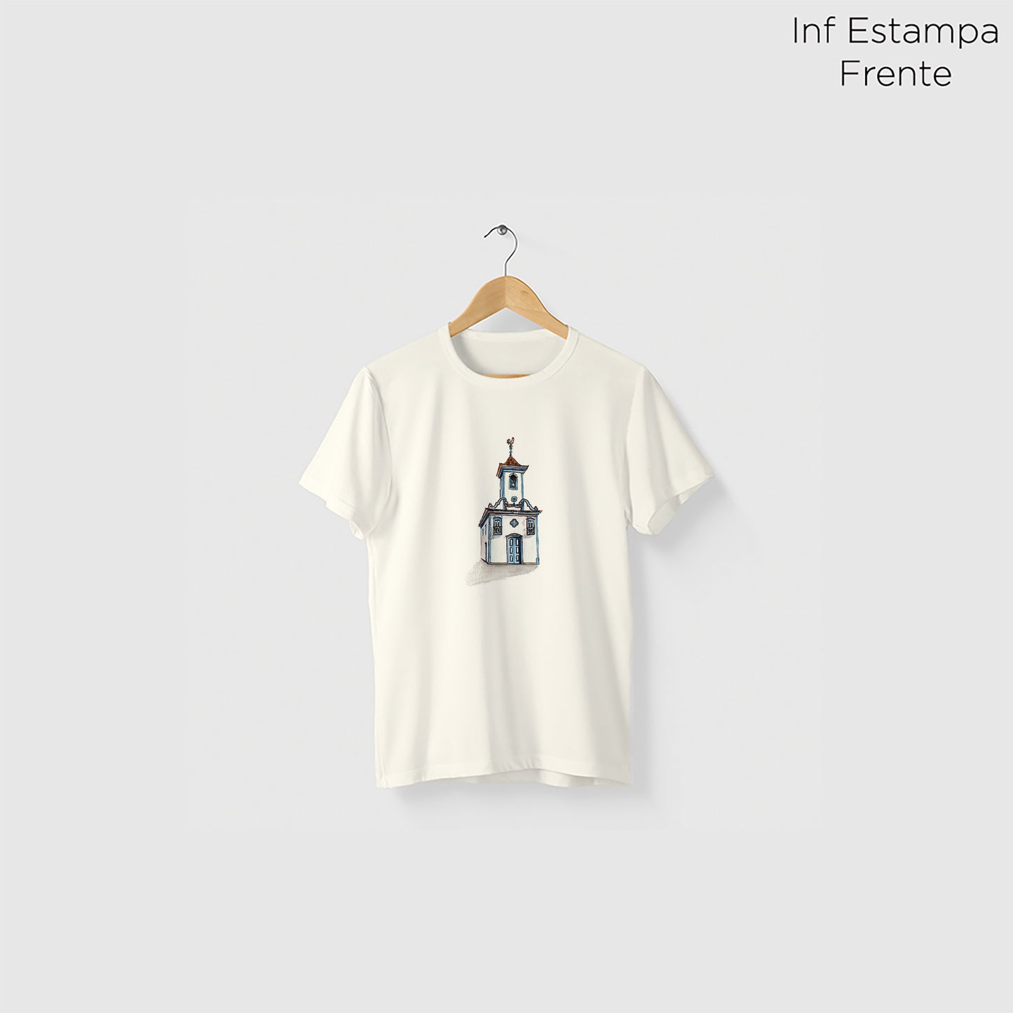 Camiseta Amazônia IGREJA DIAMANTINA - OFF WHITE - cód 2358