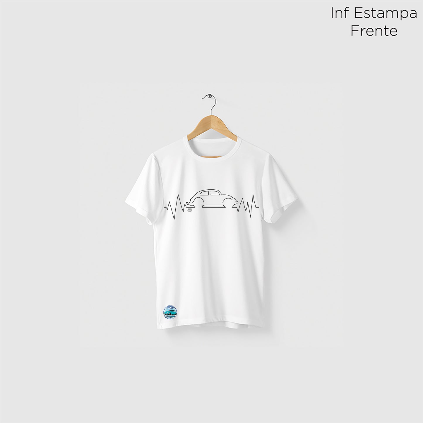 Camiseta Amazônia CAF ELETROCARDIO - BRANCO - cód caf0001