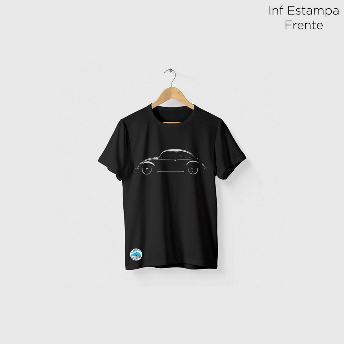 Camiseta Amazônia CAF FUSCA - PRETO - cód caf0005
