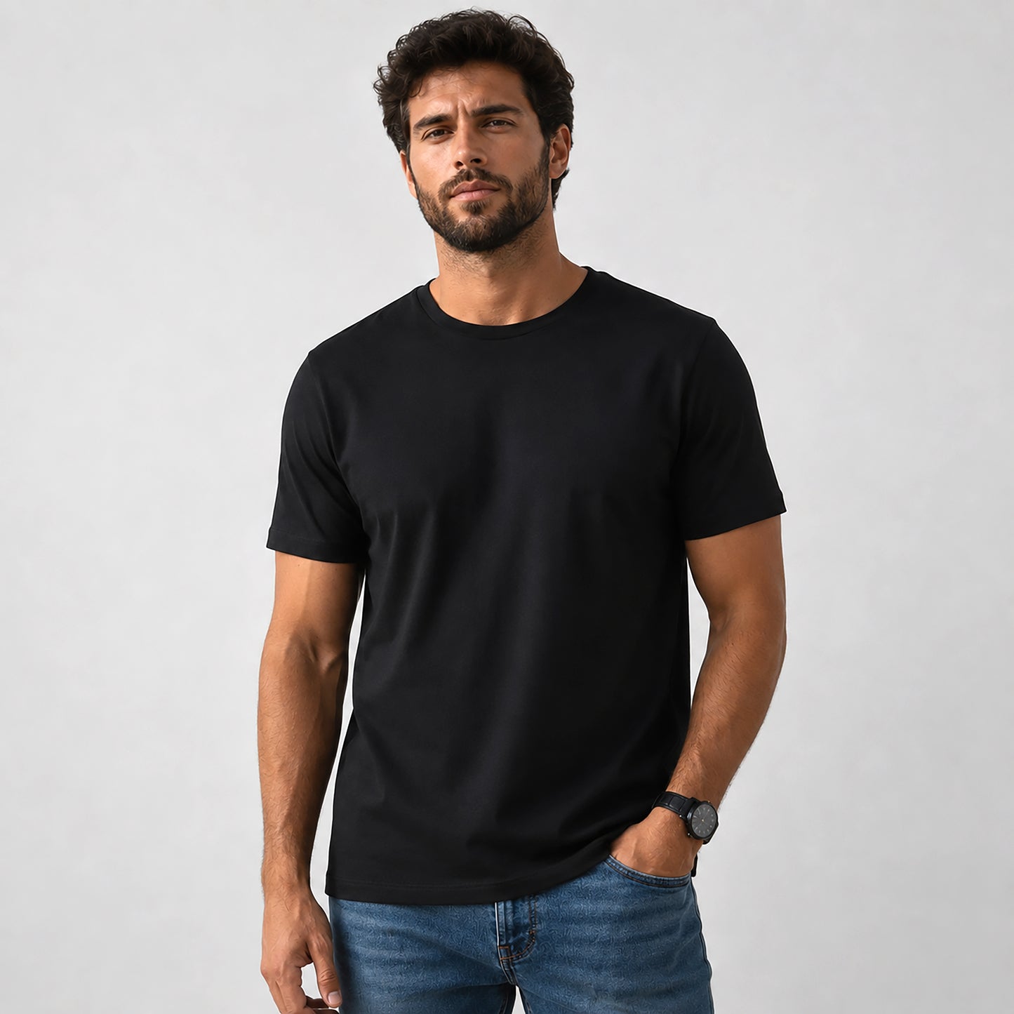 Camiseta Amazônia ALGODÃO EGÍPCIO - PRETO - cód LF002