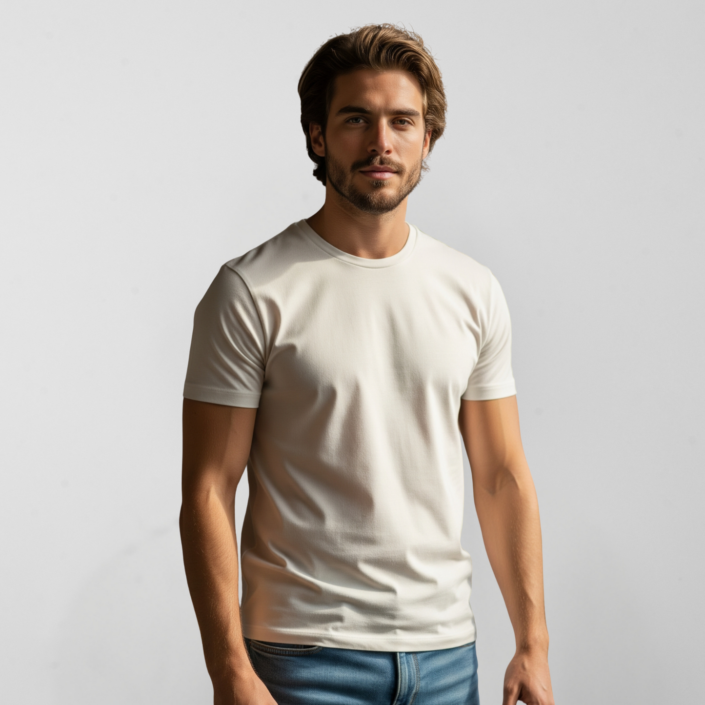 Kit 2 Camisetas Amazônia ALGODÃO EGÍPCIO - OFF WHITE - cód 2FL003