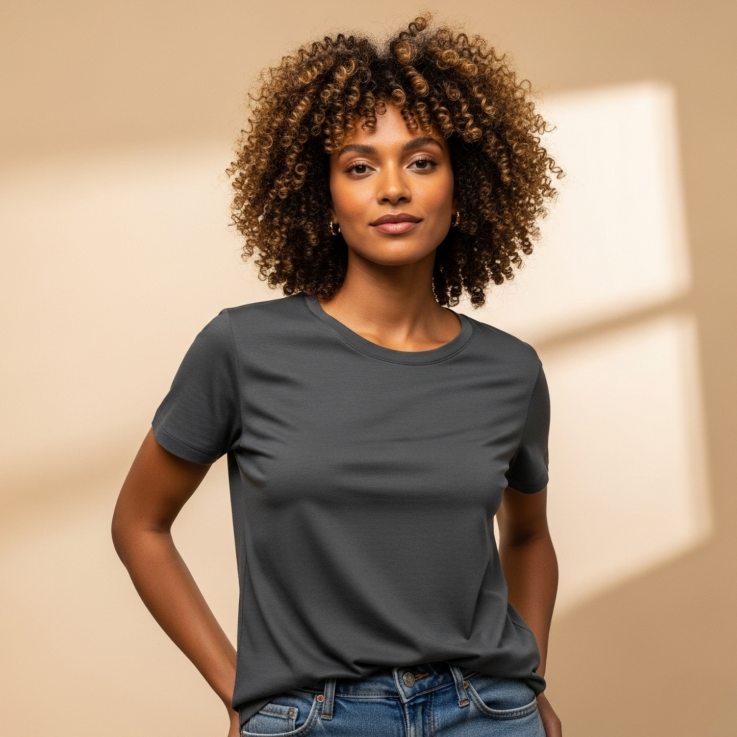 Camiseta Amazônia ALGODÃO EGÍPCIO - CINZA CHUMBO - cód L005