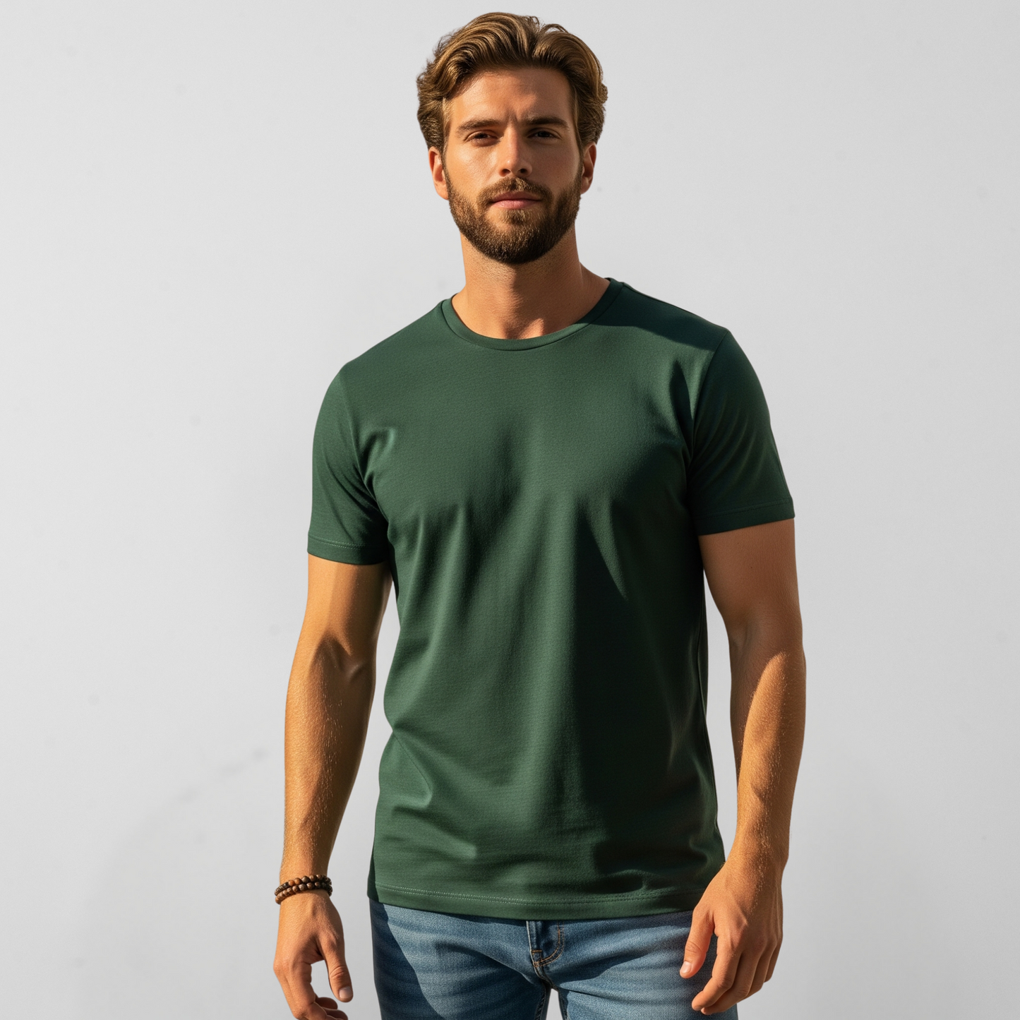 Kit 2 Camisetas Amazônia ALGODÃO EGÍPCIO - VERDE ESCURO - cód 2L007