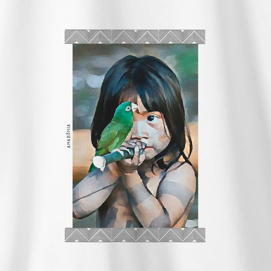 Camiseta Amazônia TUPINIQUINS - BRANCO - cód 0026