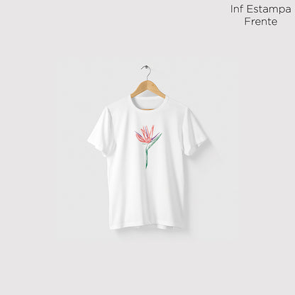 Camiseta Amazônia ESTRELÍCIA - BRANCO - cód 0196
