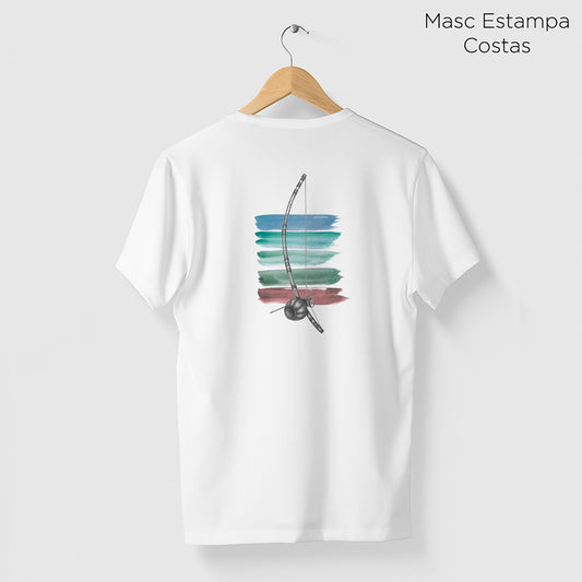 Camiseta Amazônia BERIMBAU AQUARELA - BRANCO - cód 0233