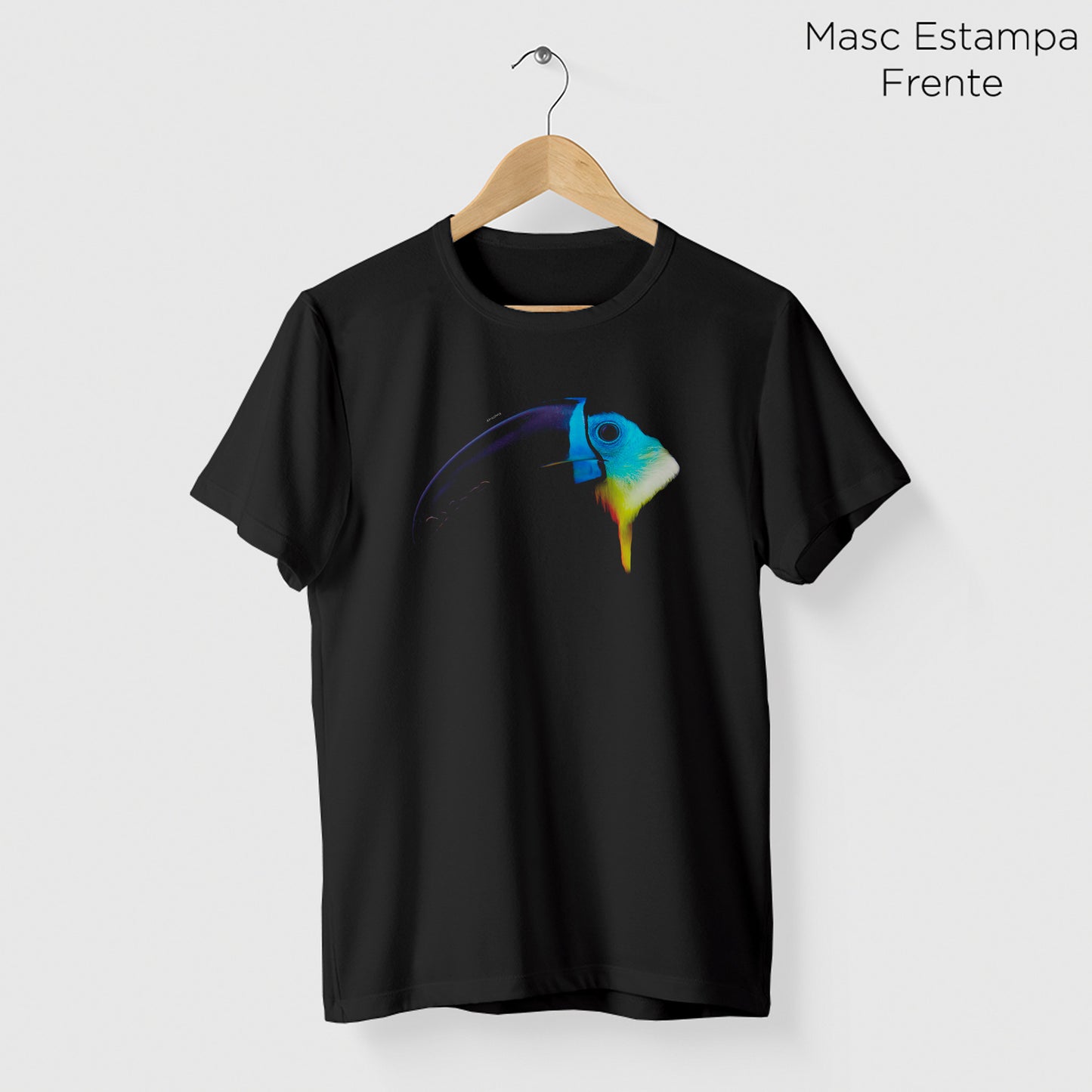 Camiseta Amazônia TUCANO-DE-BICO-PRETO – PRETO - cód 0251