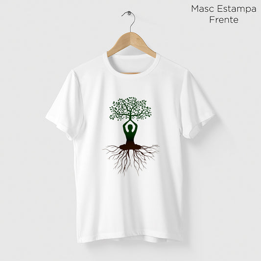 Camiseta Amazônia ÁRVORE HUMANA - BRANCO - cód 0326