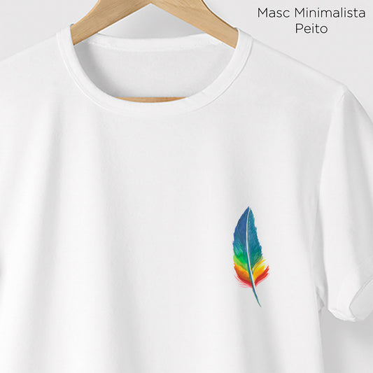 Camiseta Amazônia PENA AQUARELA - BRANCO - cód 0361