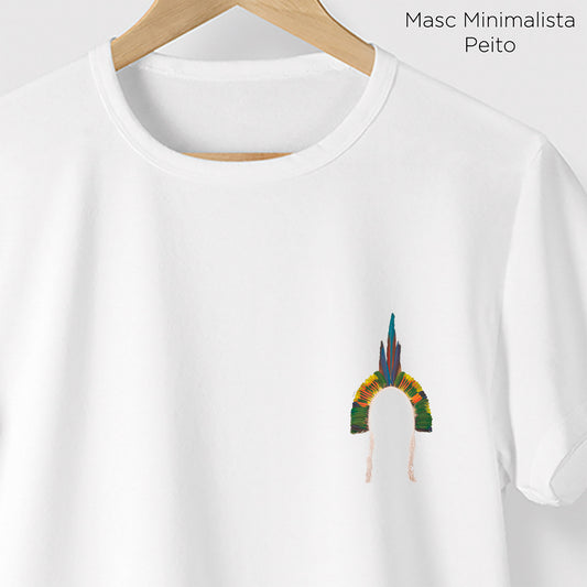 Camiseta Amazônia COCAR PATAXÓ - BRANCO - cód 0370