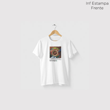 Camiseta Amazônia TERRA INDIGENA - BRANCO - cód 0410