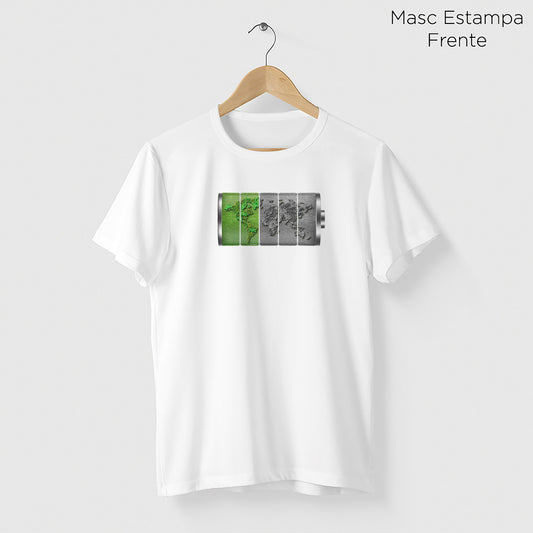 Camiseta Amazônia ENERGIA NATUREZA - BRANCO - cód 0416