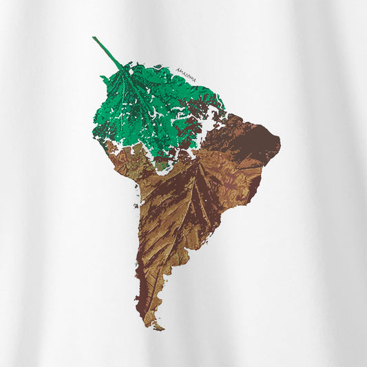Camiseta Amazônia FOLHA AMAZÔNIA - BRANCO - 0426