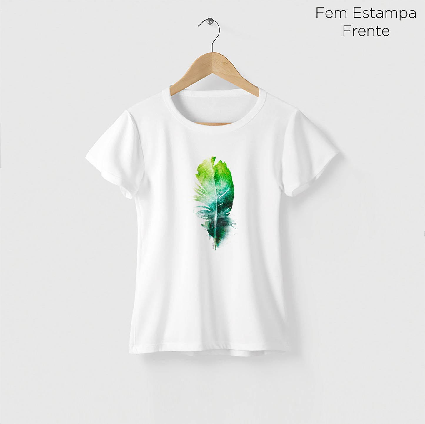 Camiseta Amazônia PENA PERFEITA - BRANCO - cód 0440
