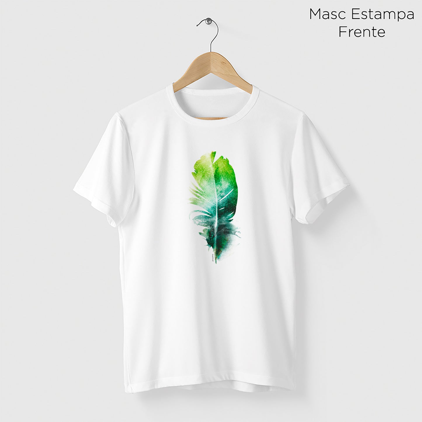 Camiseta Amazônia PENA PERFEITA - BRANCO - cód 0440
