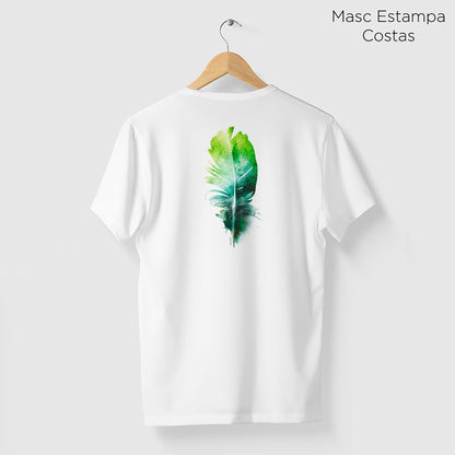 Camiseta Amazônia PENA PERFEITA - BRANCO - cód 0440