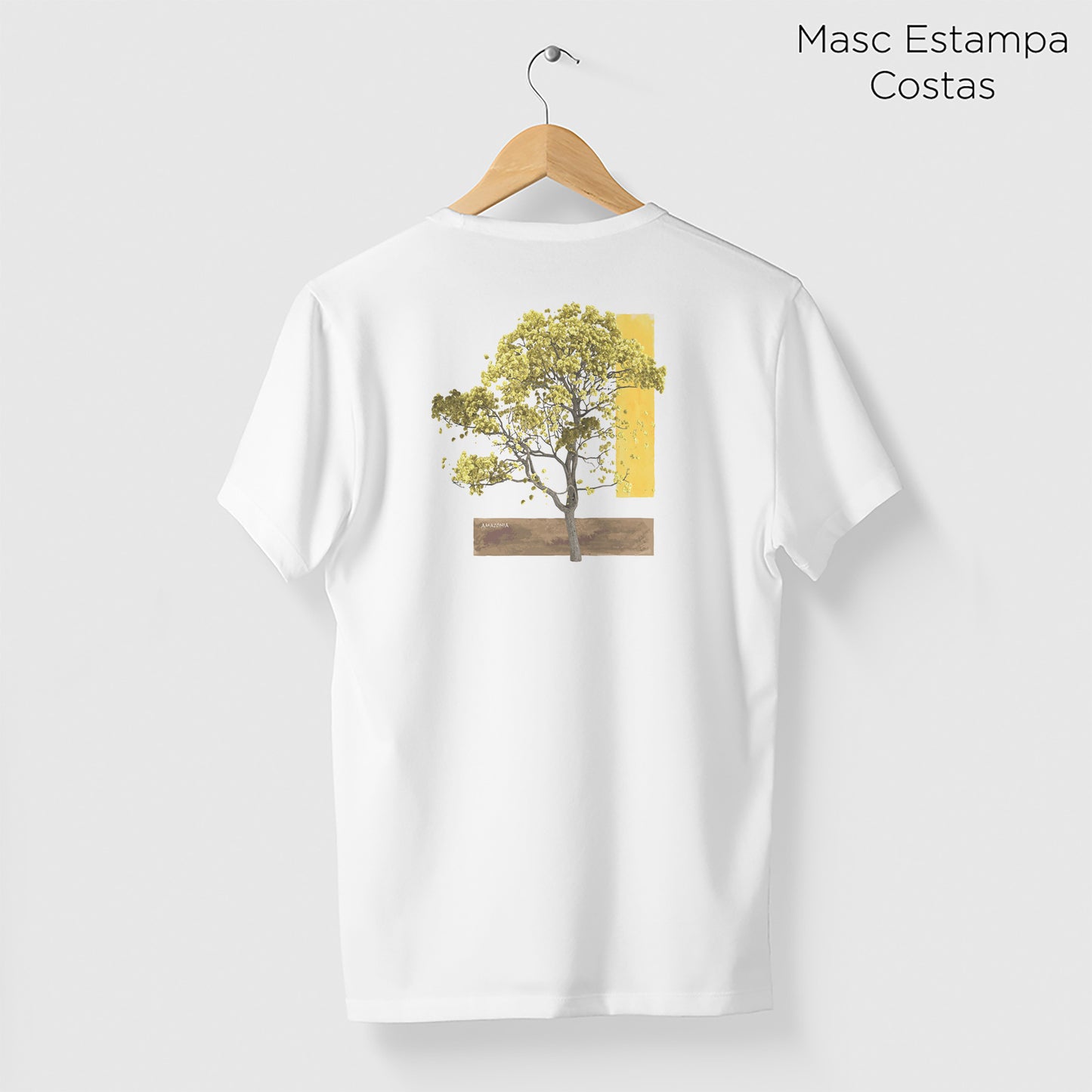 Camiseta Amazônia IPÊ AMARELO CORES - BRANCO - cód 0554