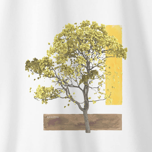 Camiseta Amazônia IPÊ AMARELO CORES - BRANCO - cód 0554