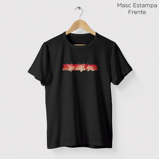 Camiseta Amazônia TINTA FLORES - PRETO - cód 0578