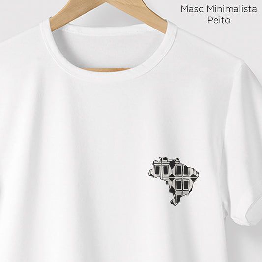 Camiseta Amazônia BRASIL INDÍGENA - BRANCO - cód 0674