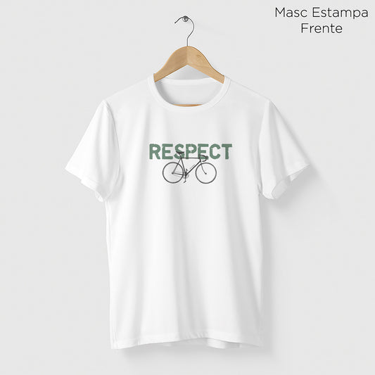 Camiseta Amazônia RESPECT BIKE - BRANCO - cód 0675