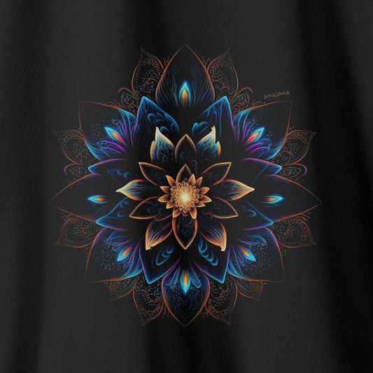 Camiseta Amazônia MANDALA NEON - PRETO - cód 0679