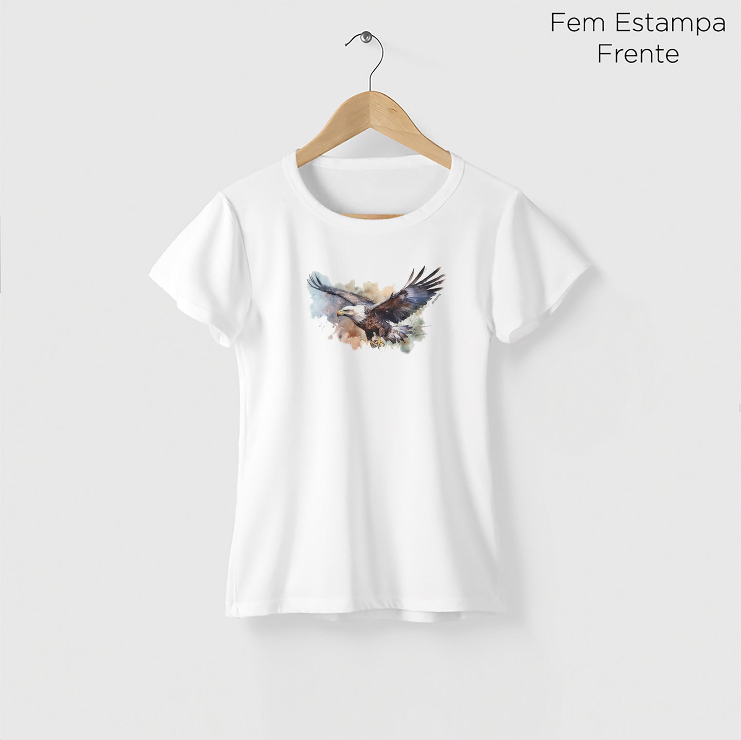 Camiseta Amazônia ÁGUIA - BRANCO - cód 0712