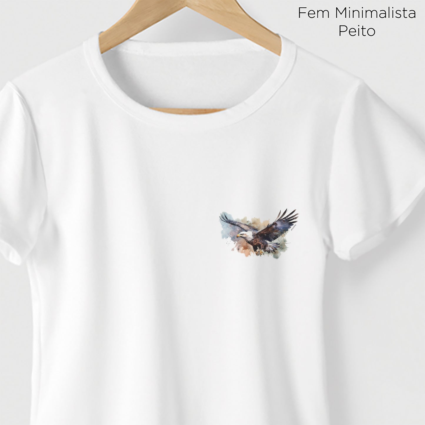 Camiseta Amazônia ÁGUIA - BRANCO - cód 0712