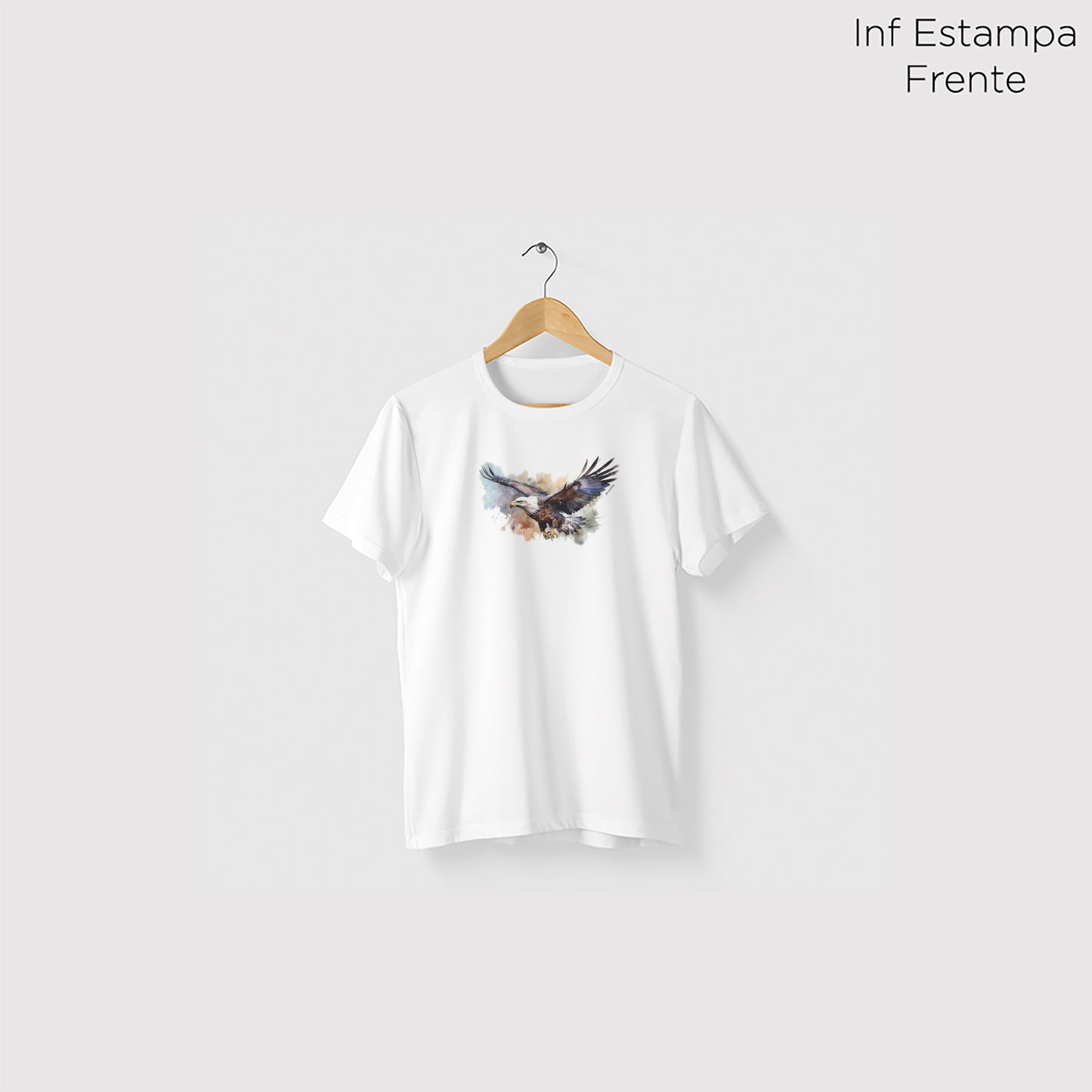 Camiseta Amazônia ÁGUIA - BRANCO - cód 0712