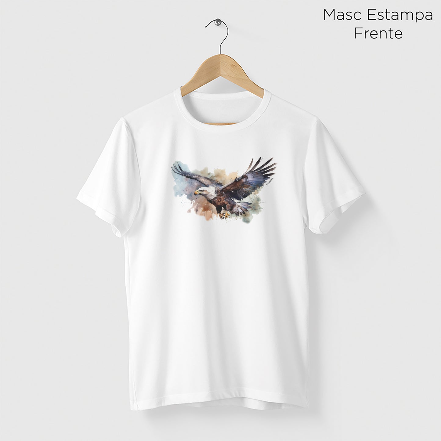Camiseta Amazônia ÁGUIA - BRANCO - cód 0712