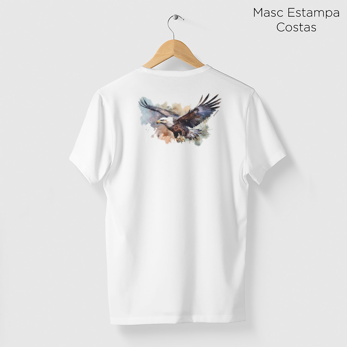 Camiseta Amazônia ÁGUIA - BRANCO - cód 0712