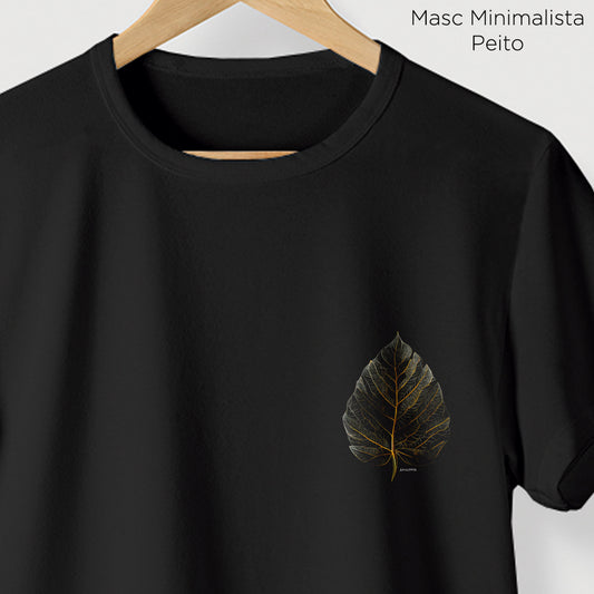 Camiseta Amazônia GOLDEN LEAF - PRETO - cód 0730
