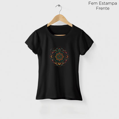 Camiseta Amazônia BLACK MANDALA - PRETO - cód 0736