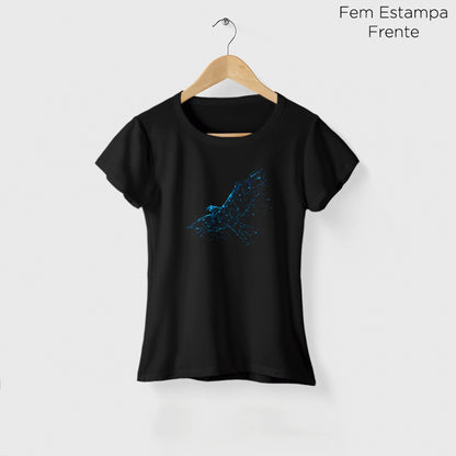 Camiseta Amazônia CARCARÁ HOLOGRÁFICO - PRETO - cód 0743