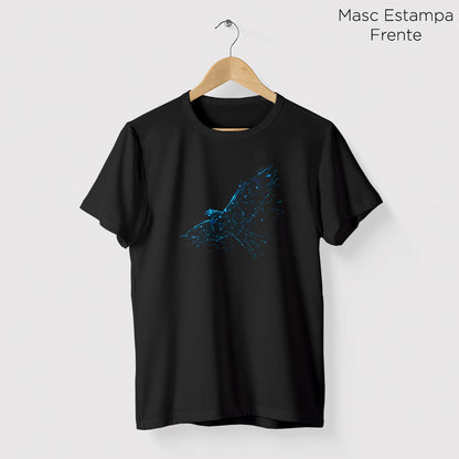 Camiseta Amazônia CARCARÁ HOLOGRÁFICO - PRETO - cód 0743