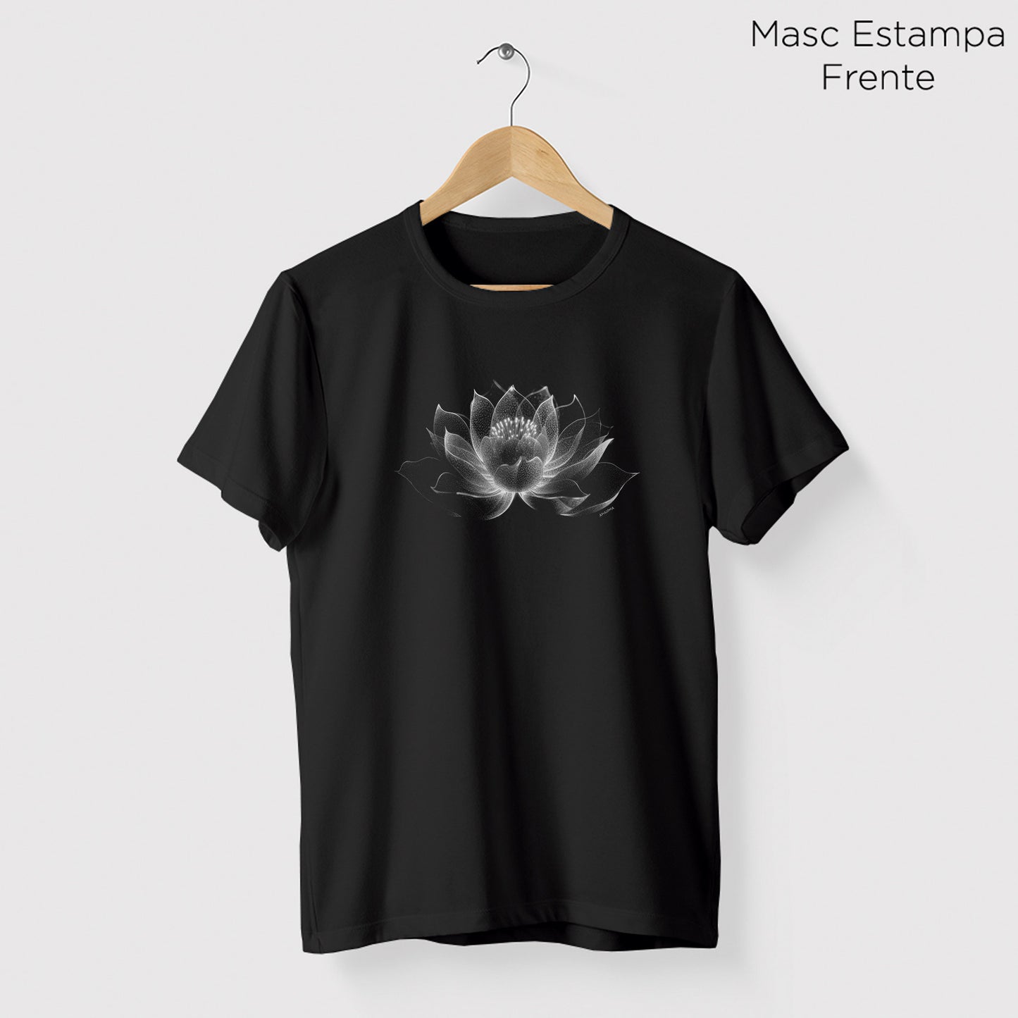 Camiseta Amazônia LÓTUS PONTILHISMO - PRETO - cód 0758