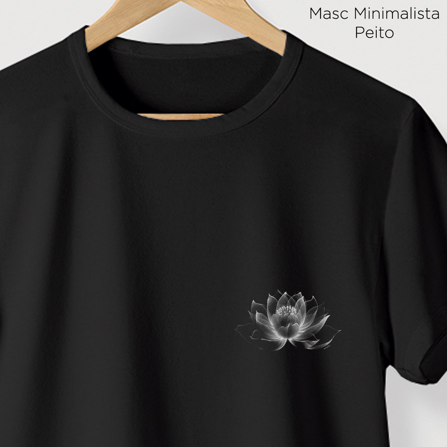 Camiseta Amazônia LÓTUS PONTILHISMO - PRETO - cód 0758