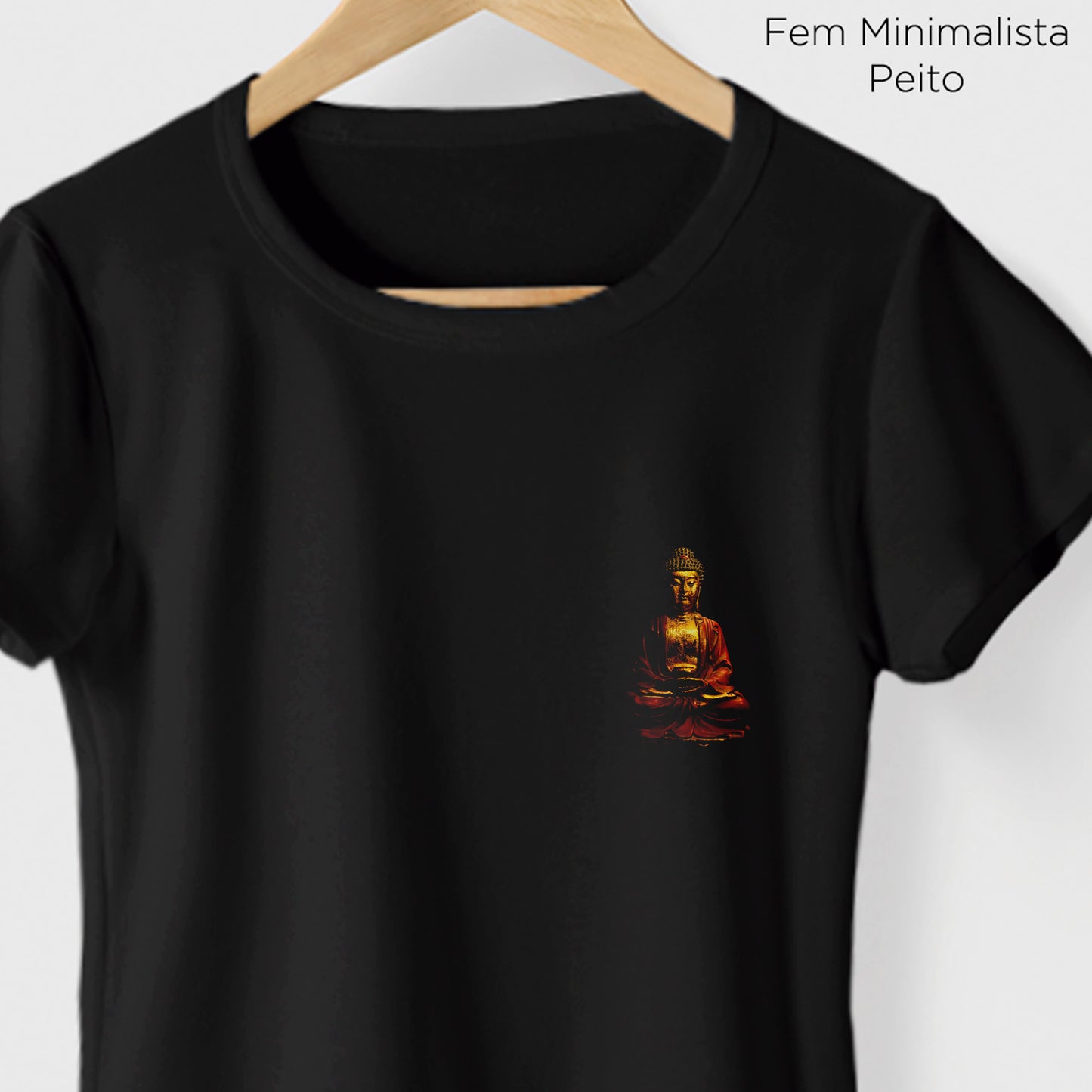Camiseta Amazônia GOLDEN BUDA - PRETO - cód 0763