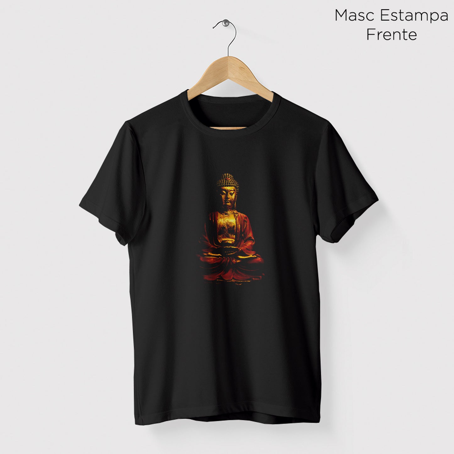 Camiseta Amazônia GOLDEN BUDA - PRETO - cód 0763