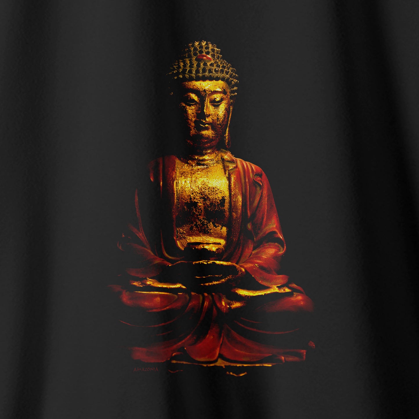 Camiseta Amazônia GOLDEN BUDA - PRETO - cód 0763