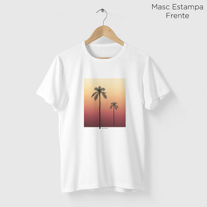 Camiseta Amazônia SUNSET PALM - BRANCO - cód 0765